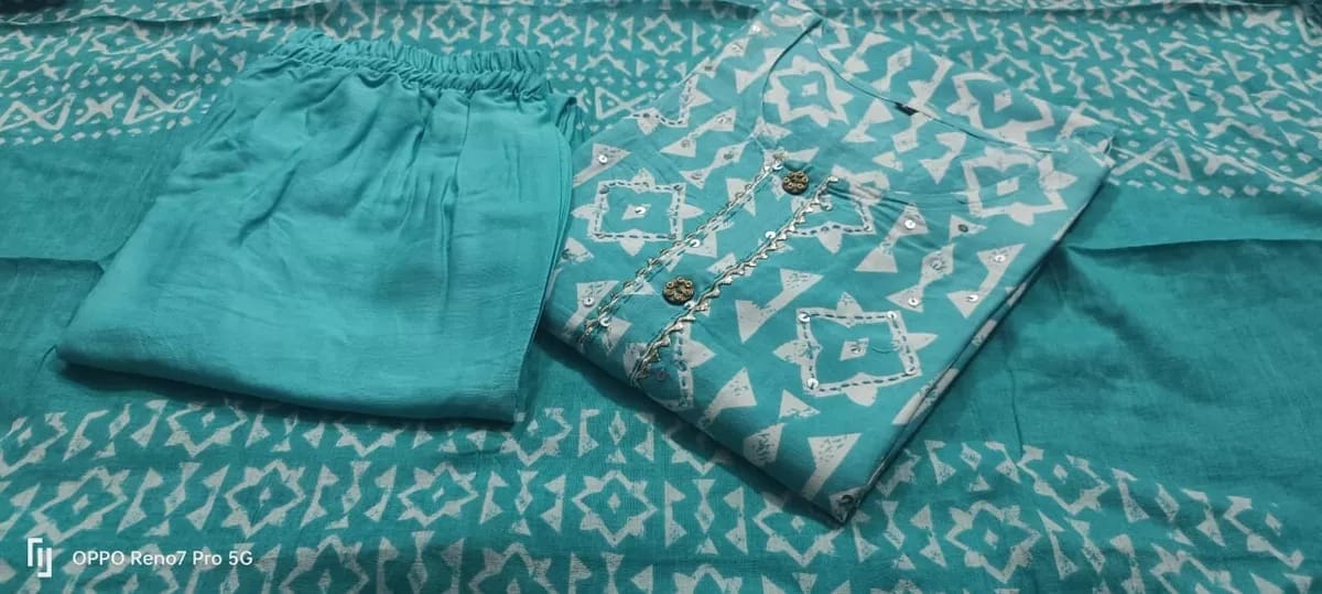 Kalaai Rayon Printed Kurti With Bottom Dupatta Wholesale Shop In Surat
